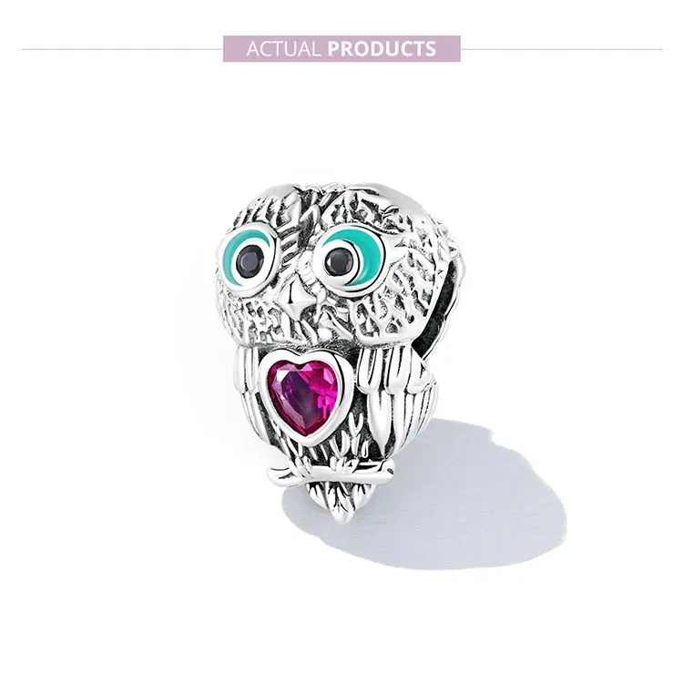 (zdjęcie do) Charms Typu Pandora Śliczna Sowa - SCC2253 - Wyświetl 7
