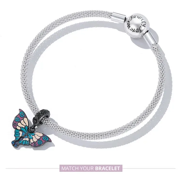 (zdjęcie do) Zawieszka Typu Pandora Artystyczny Motyl - SCC2240 - Wyświetl 8