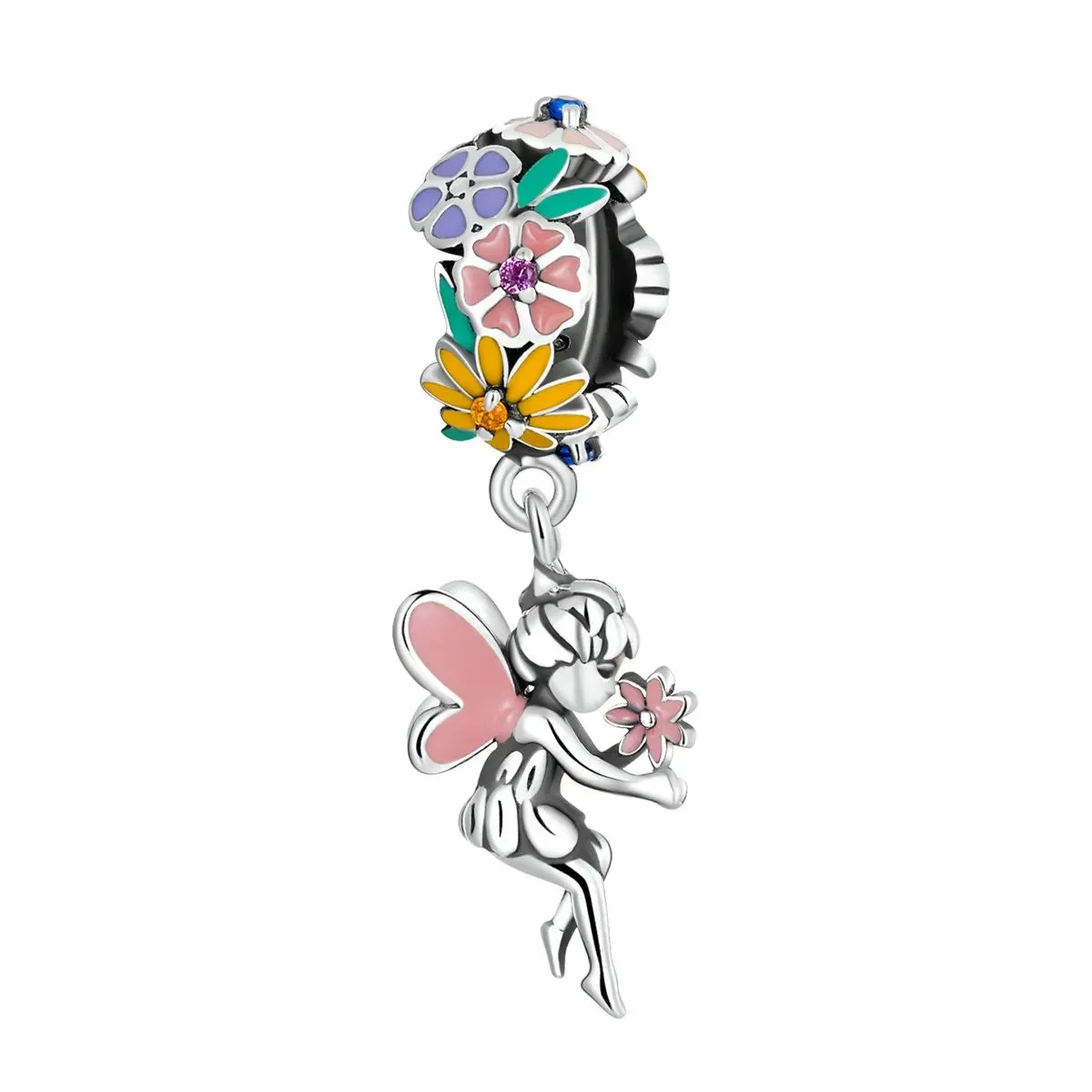 zawieszka typu pandora kwiatowy elf bsc592
