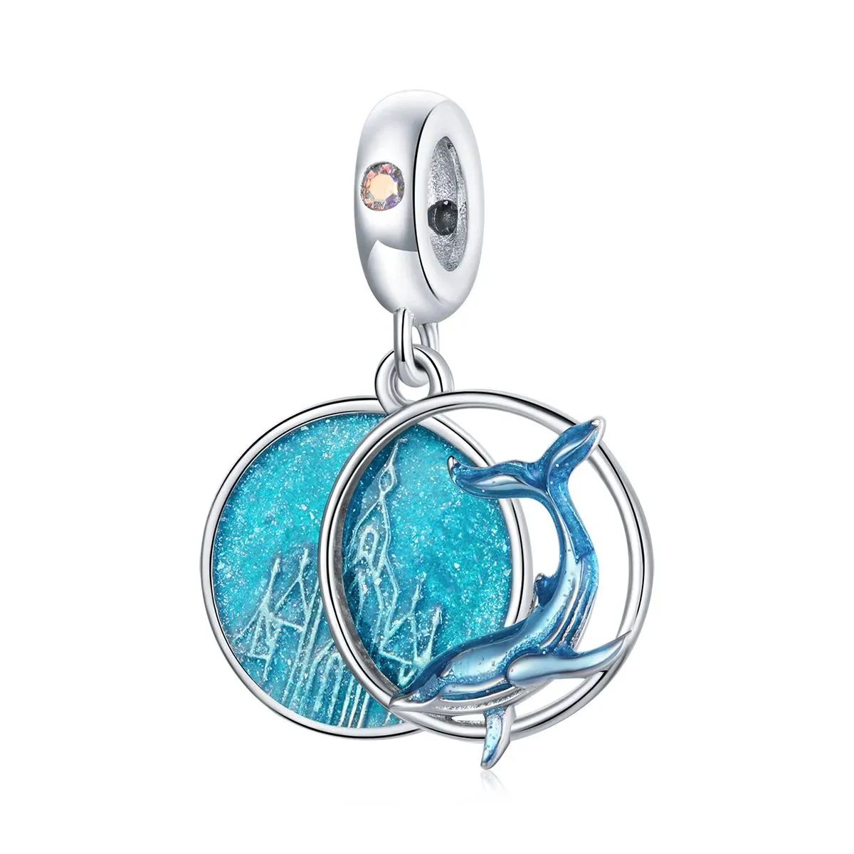 zawieszka typu pandora wieloryb podwodny bsc434