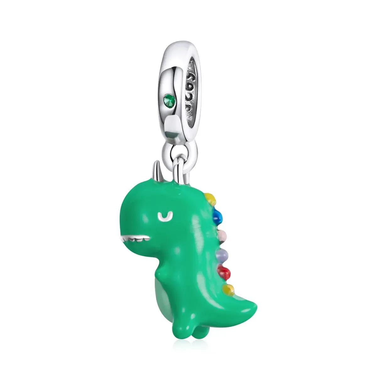 zawieszka typu pandora zabawny mały dinozaur bsc460
