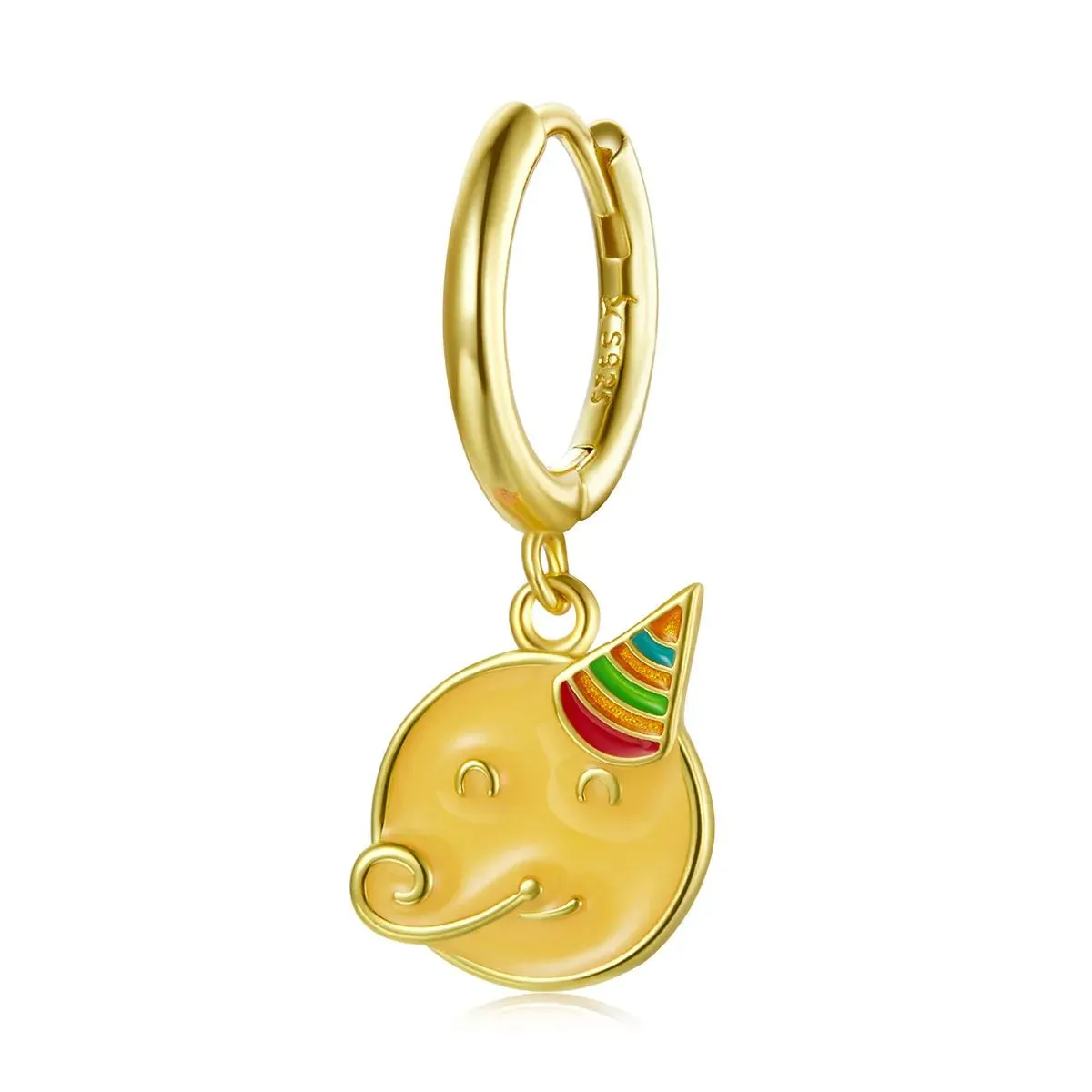 kolczyki koła typu pandora emoji świętuj sce1204 a