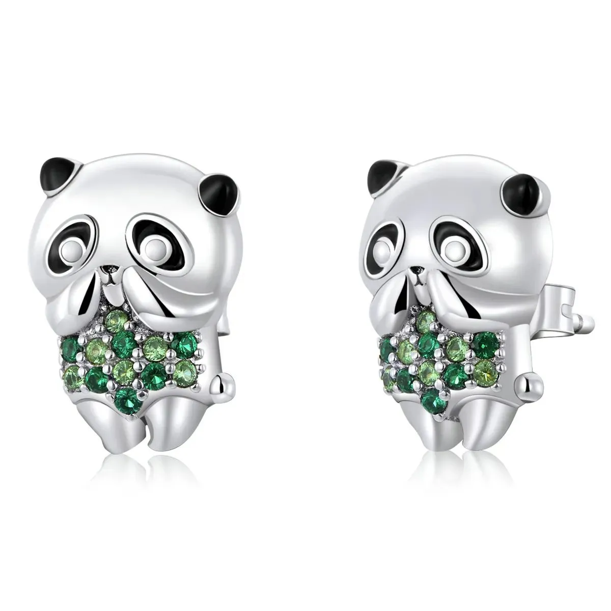 kolczyki sztyfty typu pandora mini panda sce1370