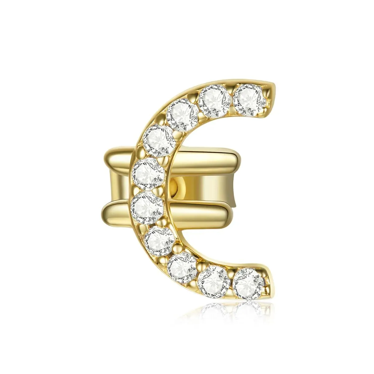 kolczyki sztyfty typu pandora tajny symbol € sce1074