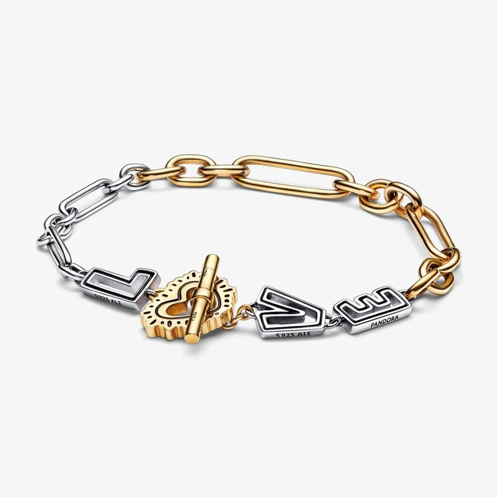 bransoletka keith haring x pandora two tone love links 562223c01
