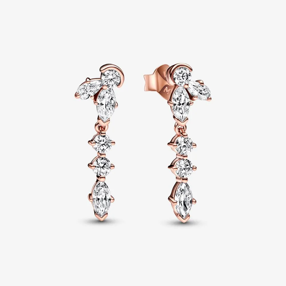 pandora błyszczące kolczyki z klastrami herbarium 282404c01