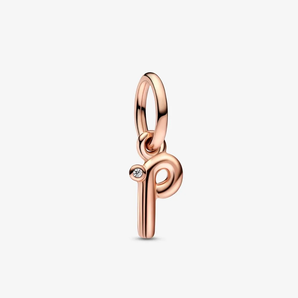 pandora litera p charm z awieszką w kształcie litery alfabetu 782461c01