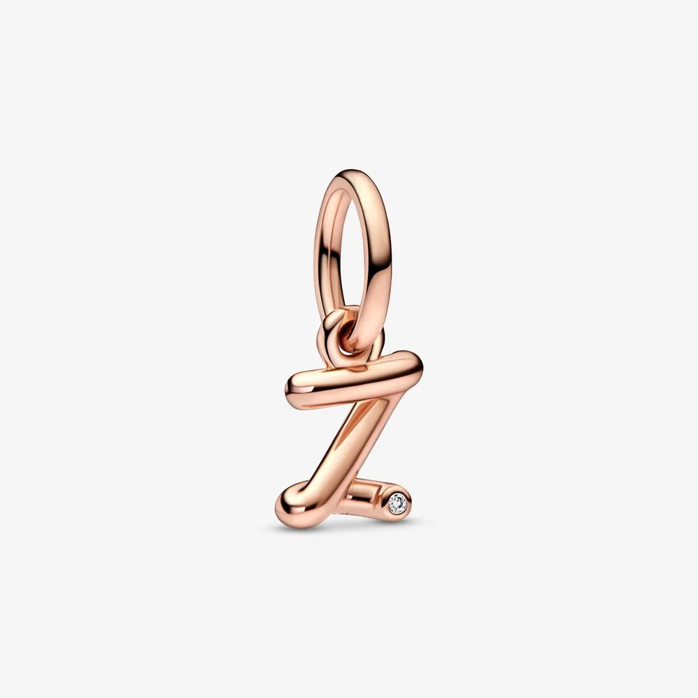 pandora litera z awieszka alfabetu w czcionce skrypt 782457c01
