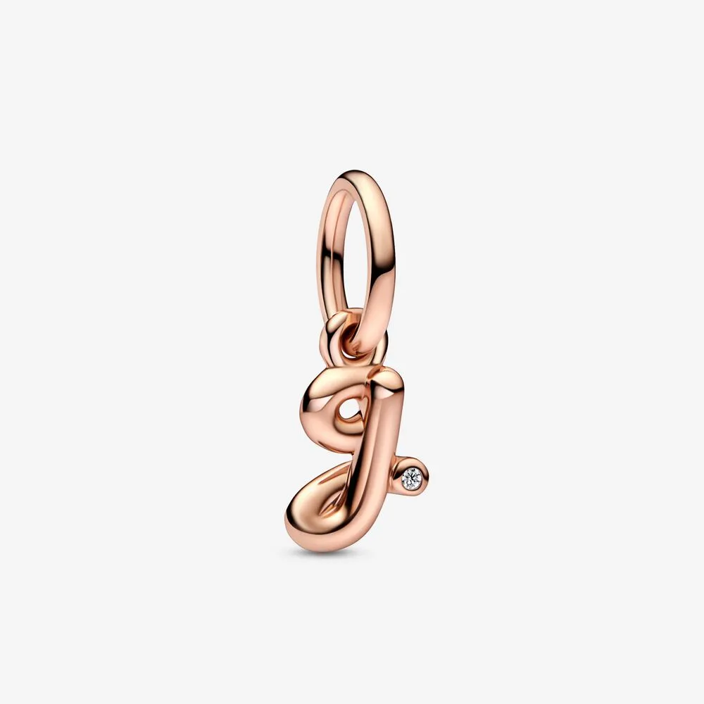 pandora litery g charm w kształcie skryptu alfabetu 782535c01