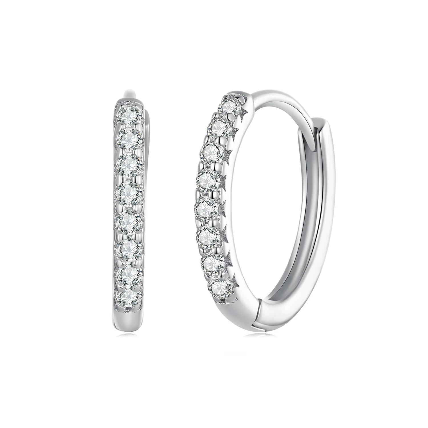 pandora styl delikatne kolczyki z cyrkoniami moissanite mse022