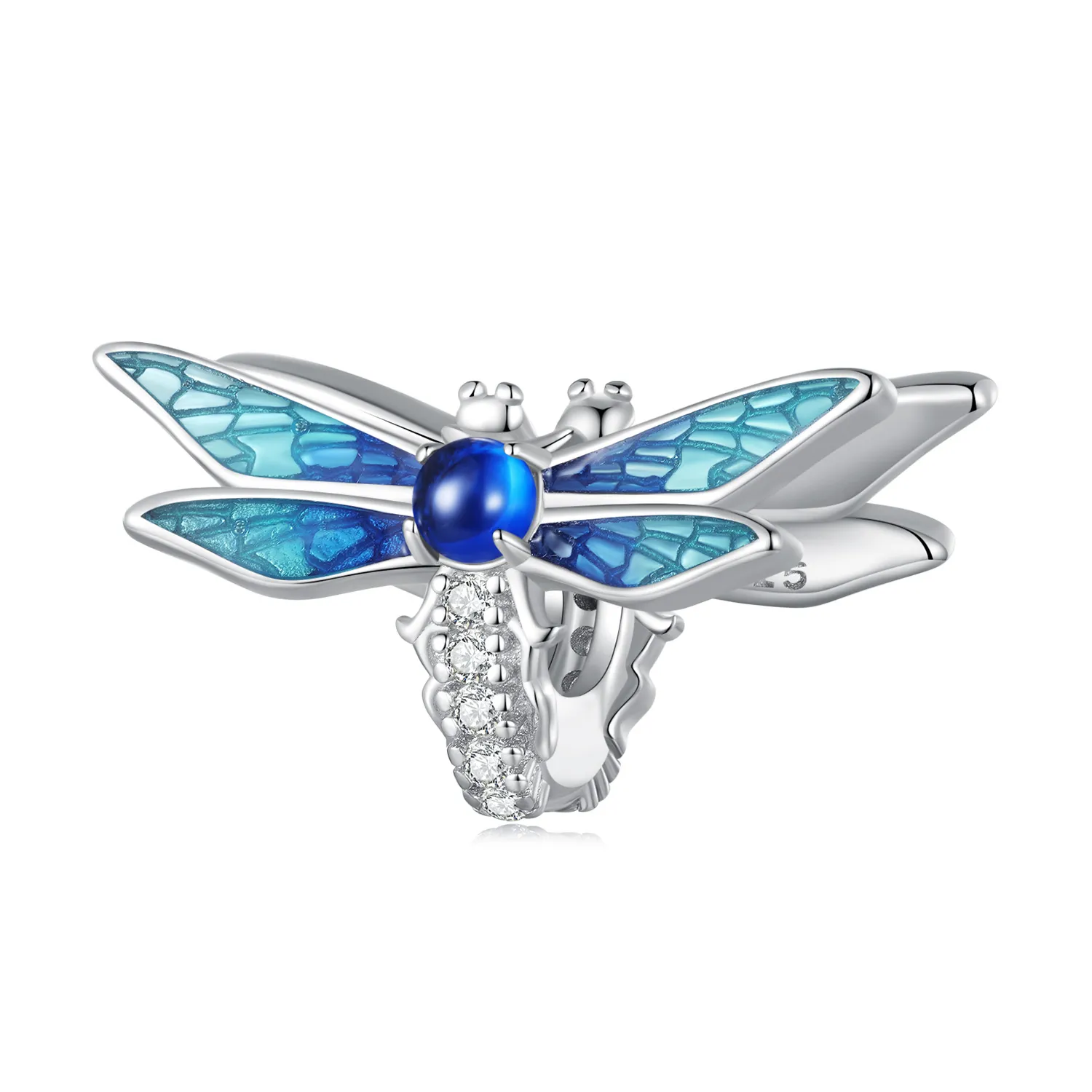 pandora style delikatna zawieszka w kształcie ważki bsc859