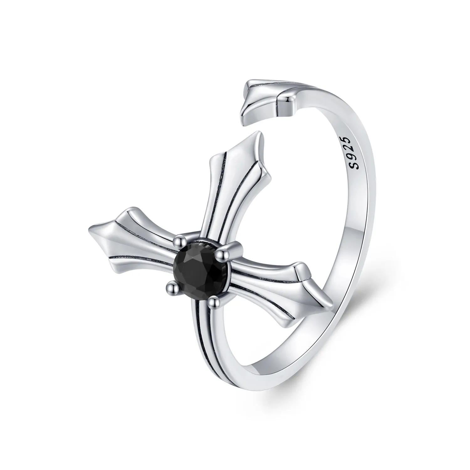 pandora style krzyżowy otwarty pierścionek scr939