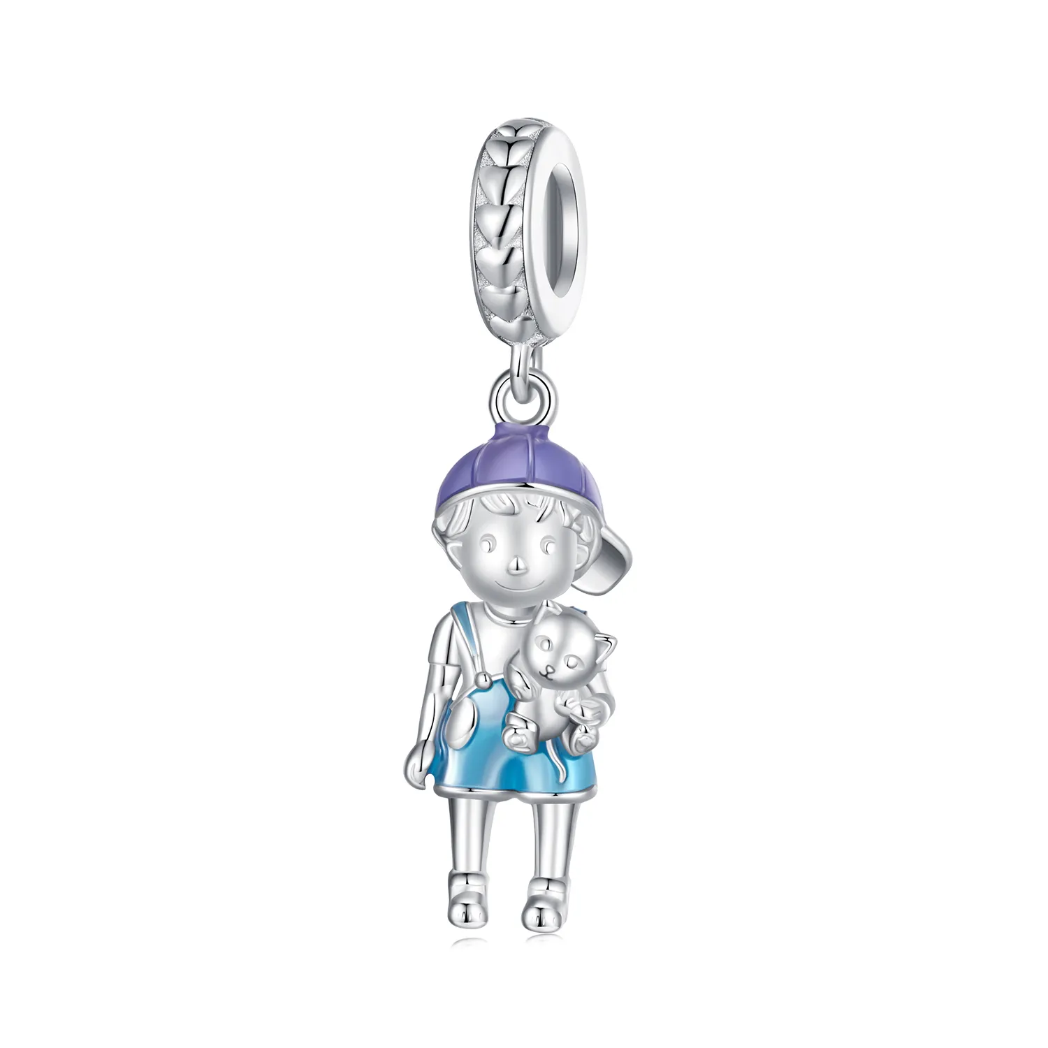 pandora style mały chłopiec wisiorek charm bsc877