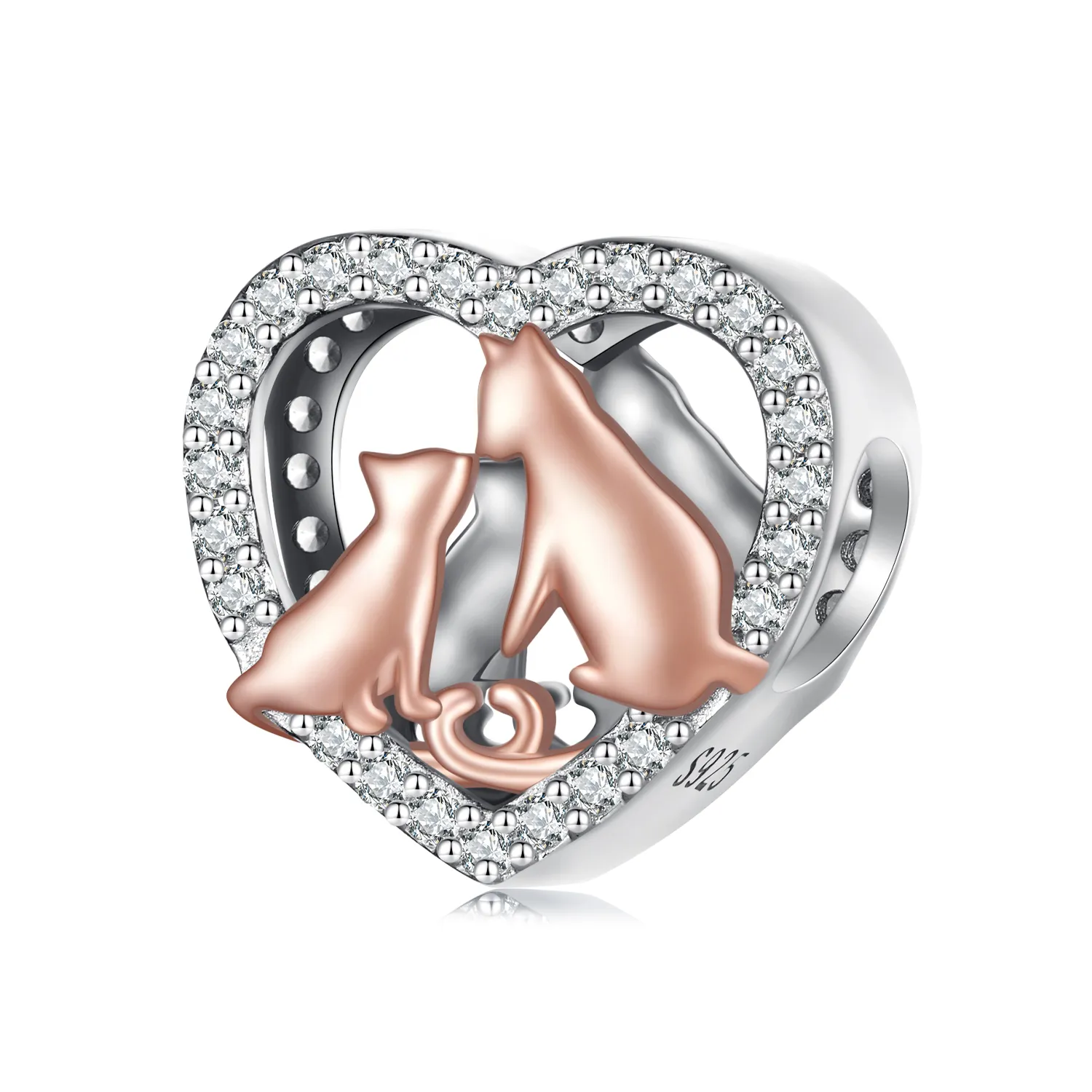 pandora style pocałuj kotka charm scc2517