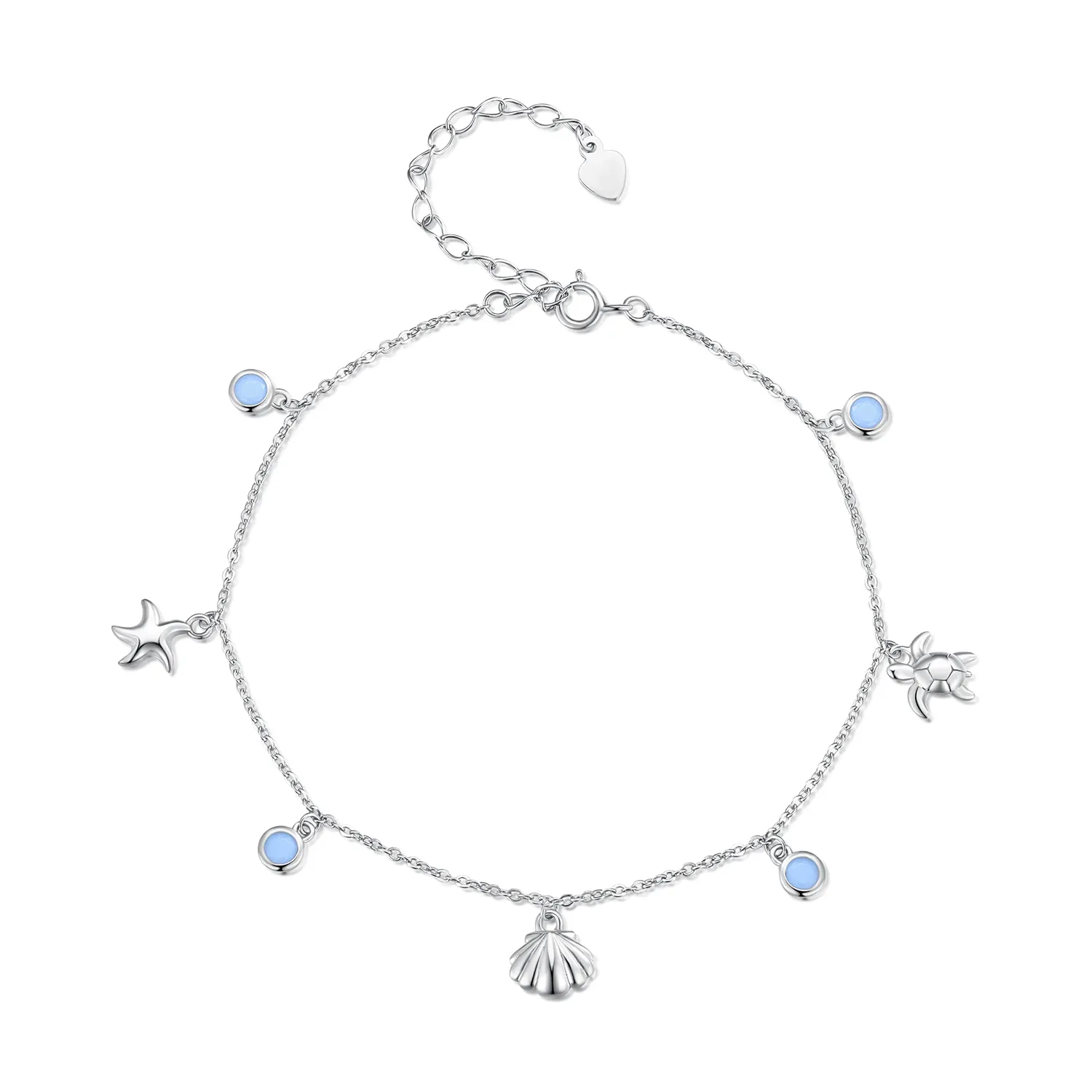 pandora style summer ocean bransoletka na kostkę bst006