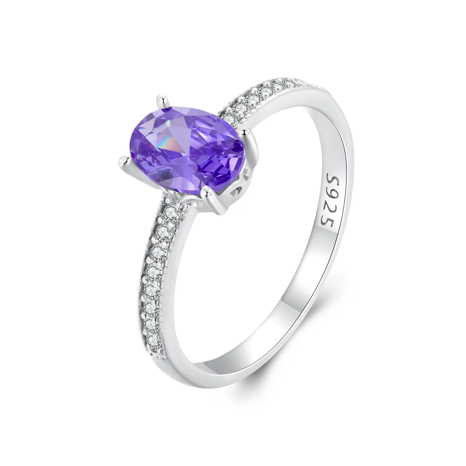 pandora style ametystowy pierścionek bsr460 vt