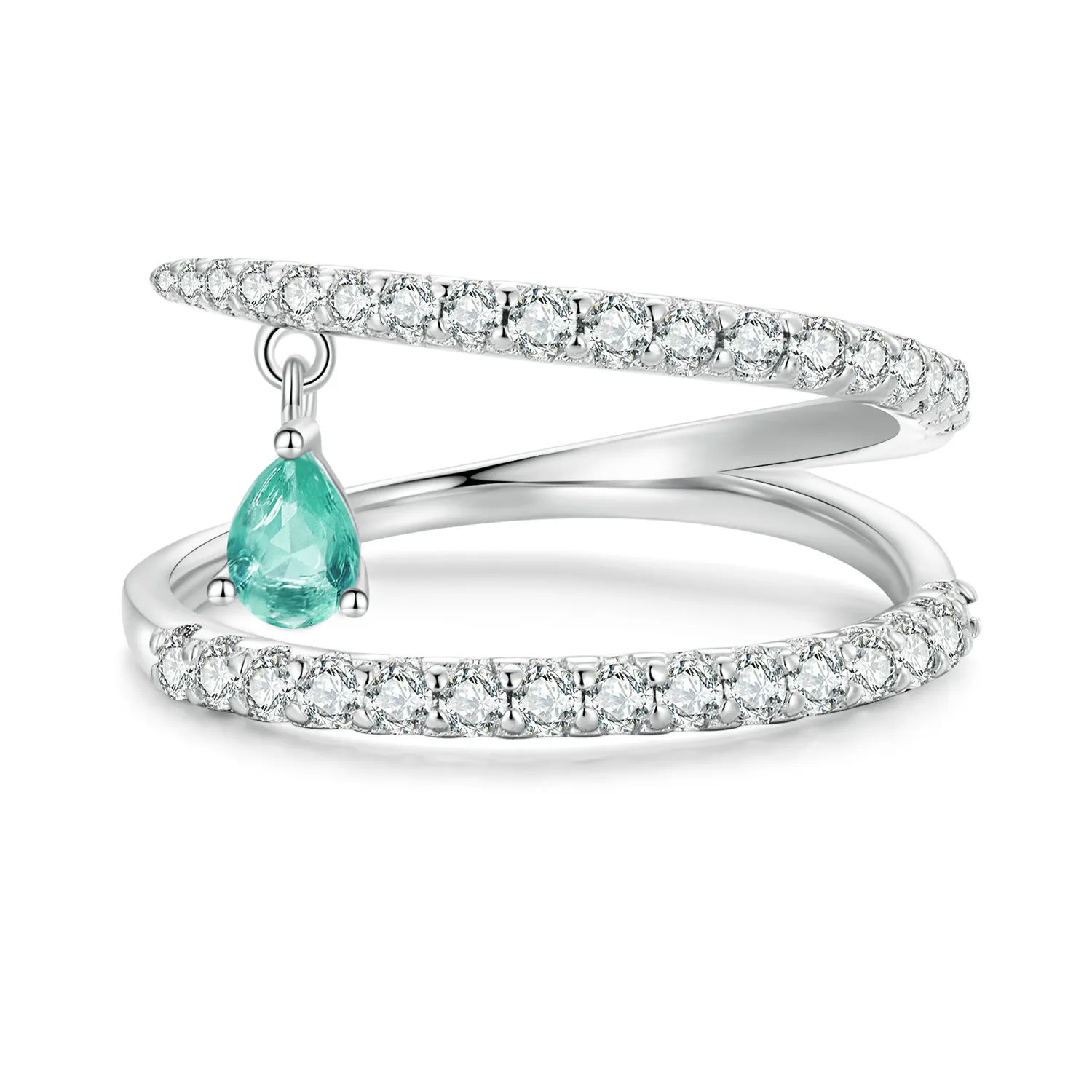 pandora style dangle pierścionek bsr417