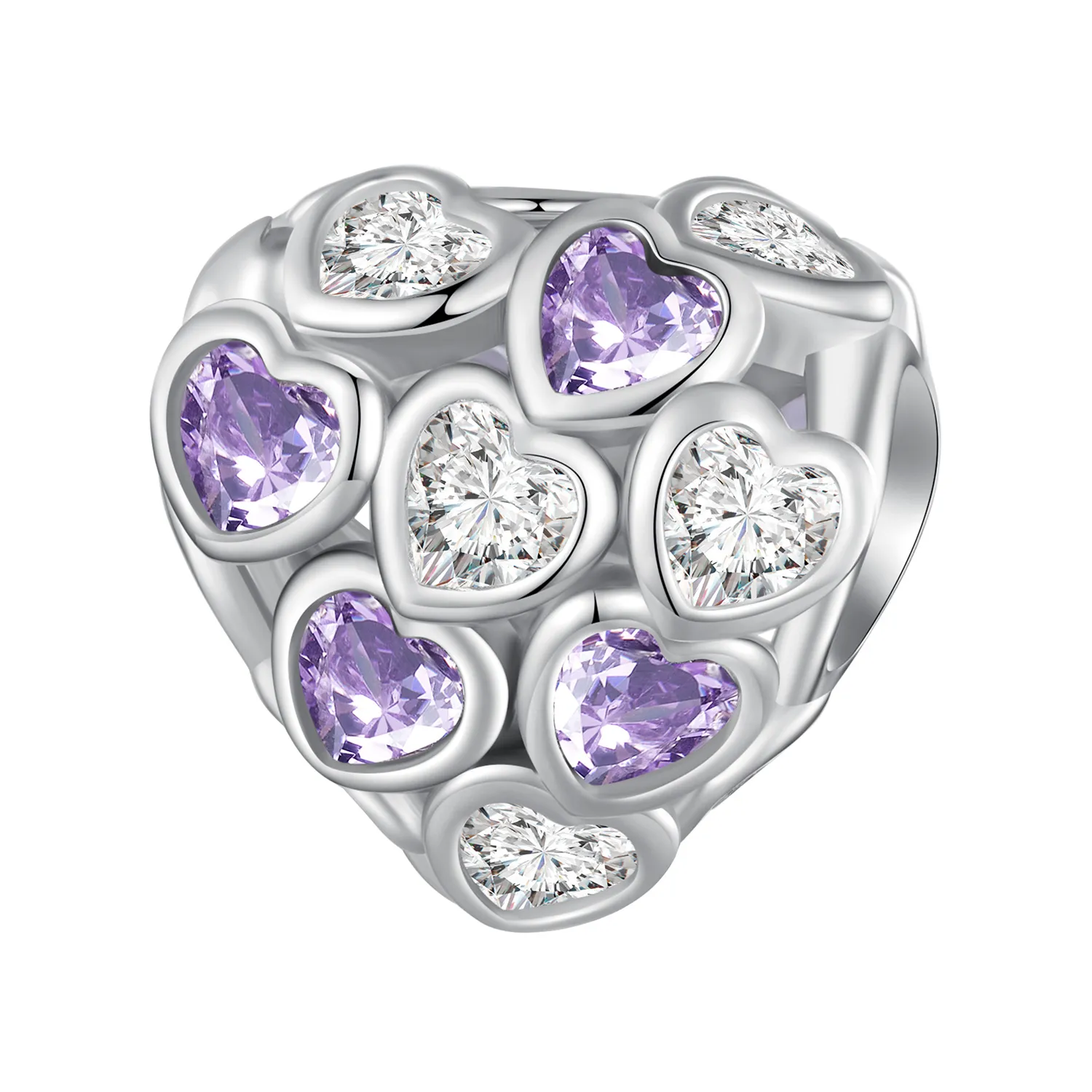 pandora style serca na całą powierzchnię charm scc2451