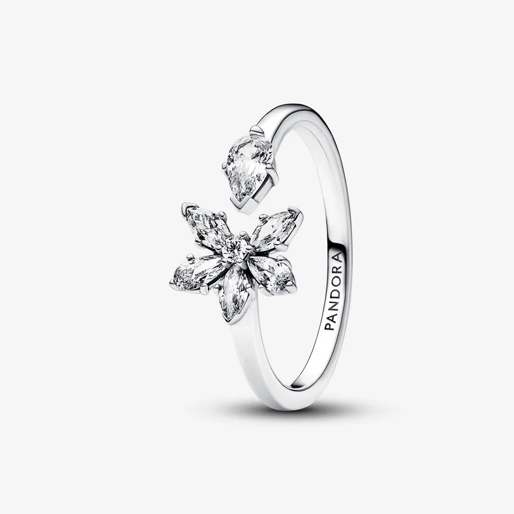 pandora błyszczący pierścionek z klastrami z herbarium 192611c01
