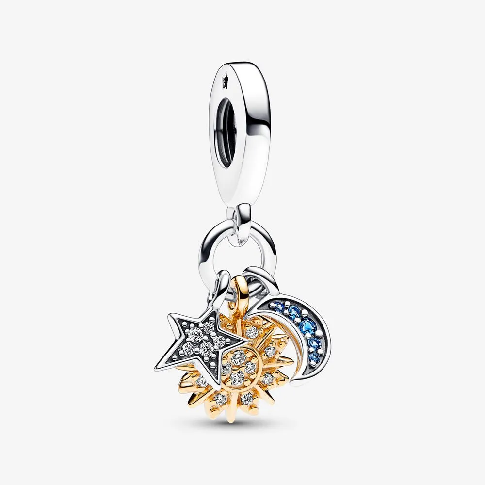 pandora dwukolorowa wisząca przywieszka celestial triple dangle 762676c01