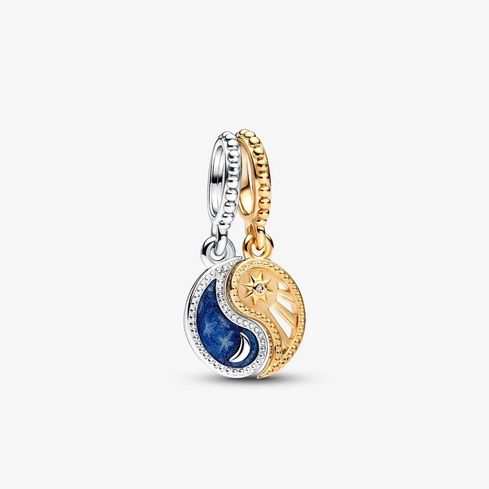 pandora dwukolorowy wisior sun & moon 762678c01