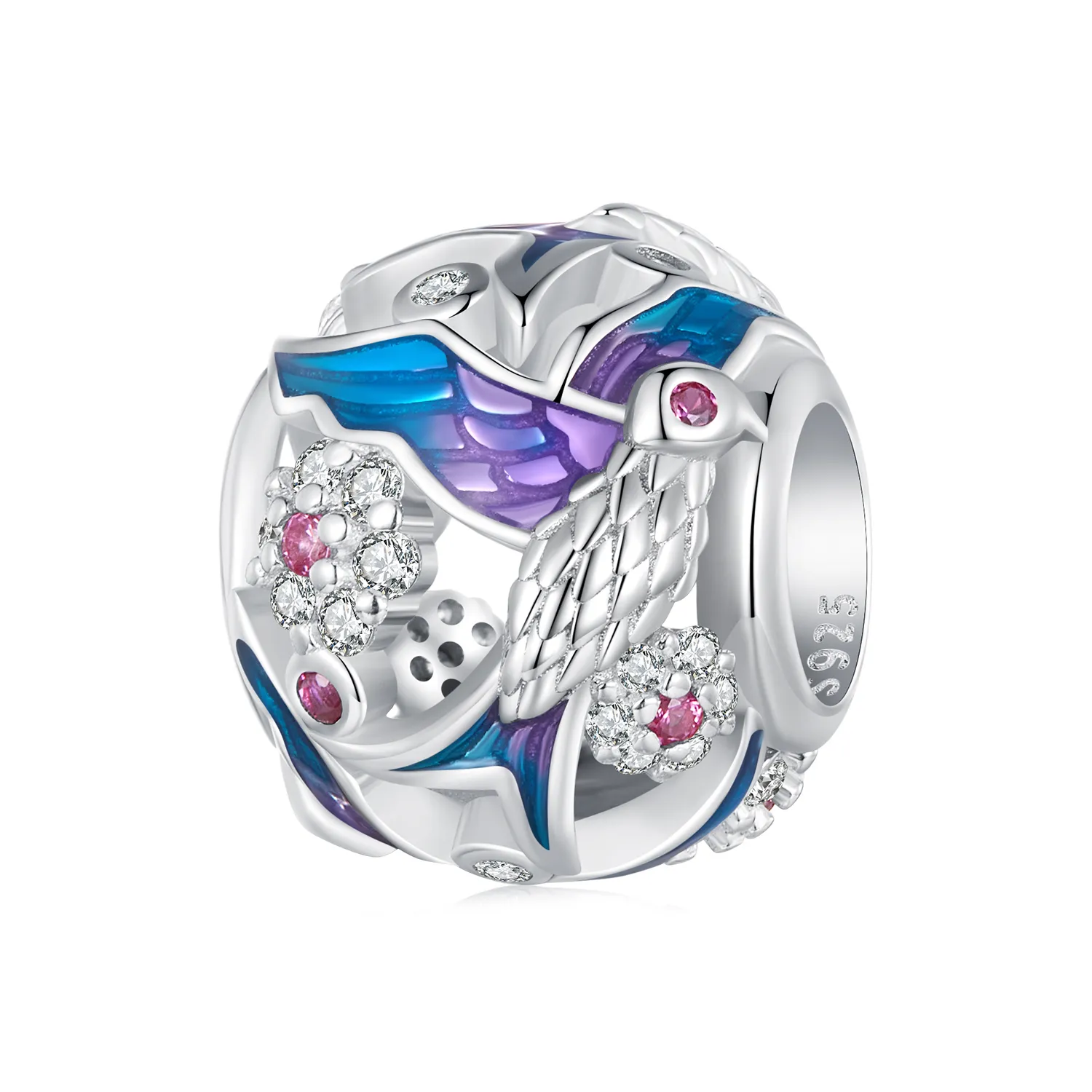 pandora styl kolorowy ptak królik scc2627