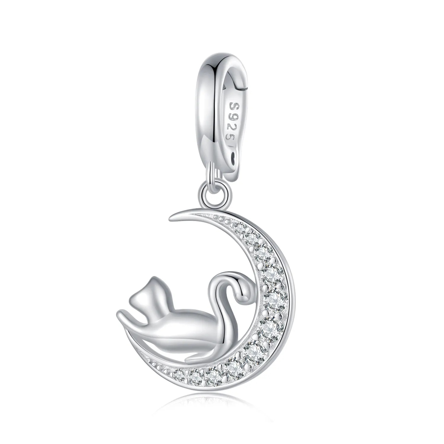 pandora styl księżyc i kot wisior scc2571