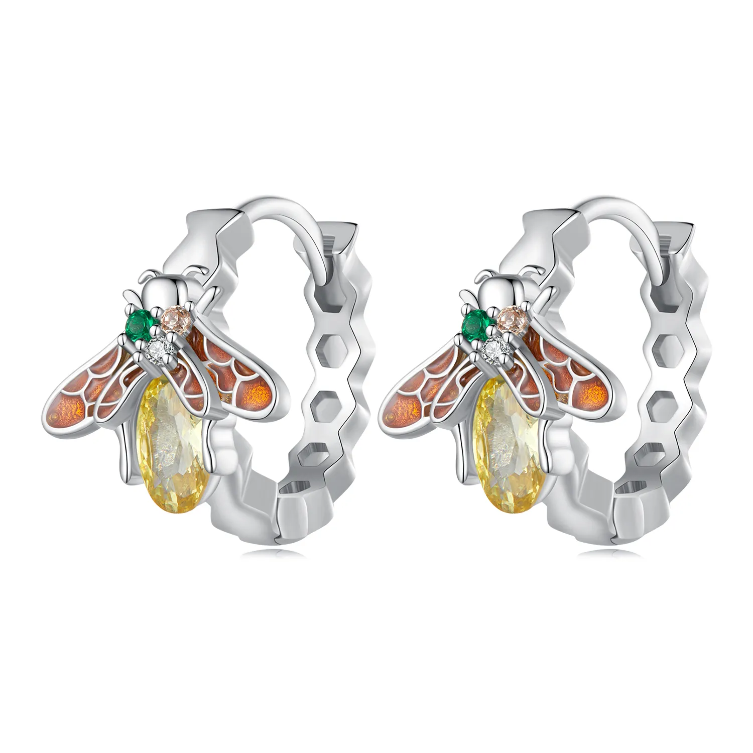 pandora styl pszczoła kolczyki bse808