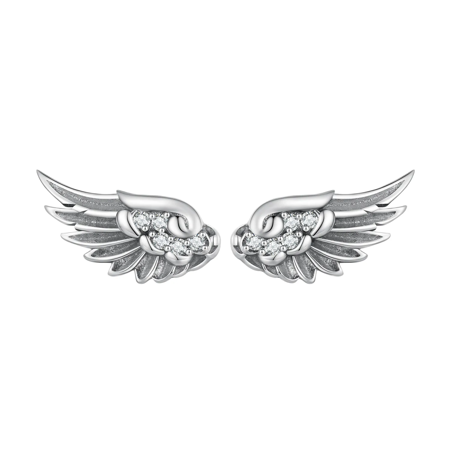 pandora style aniołki kolczyki studs sce1579