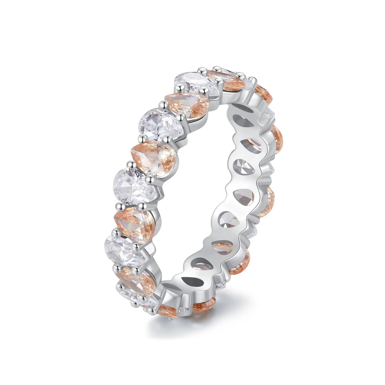 pandora style błyszczący pierścionek bsr477