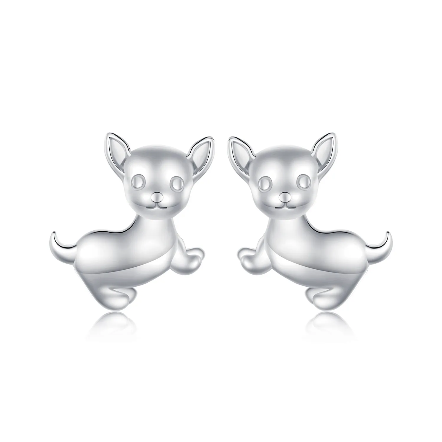 pandora style kolczyki w kształcie chihuahua sce1620