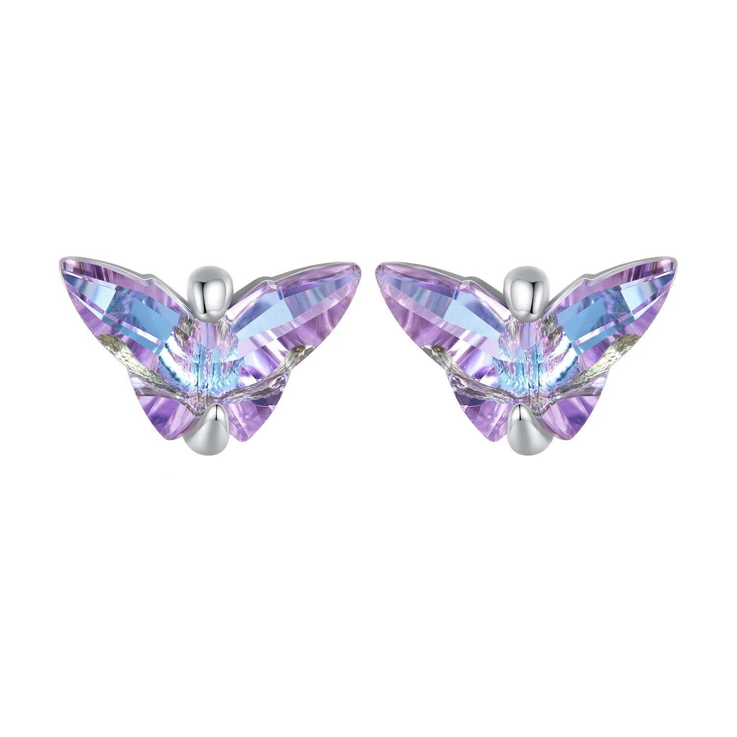 pandora style motyl nitkowy kolczyki w kształcie śrubki bse797