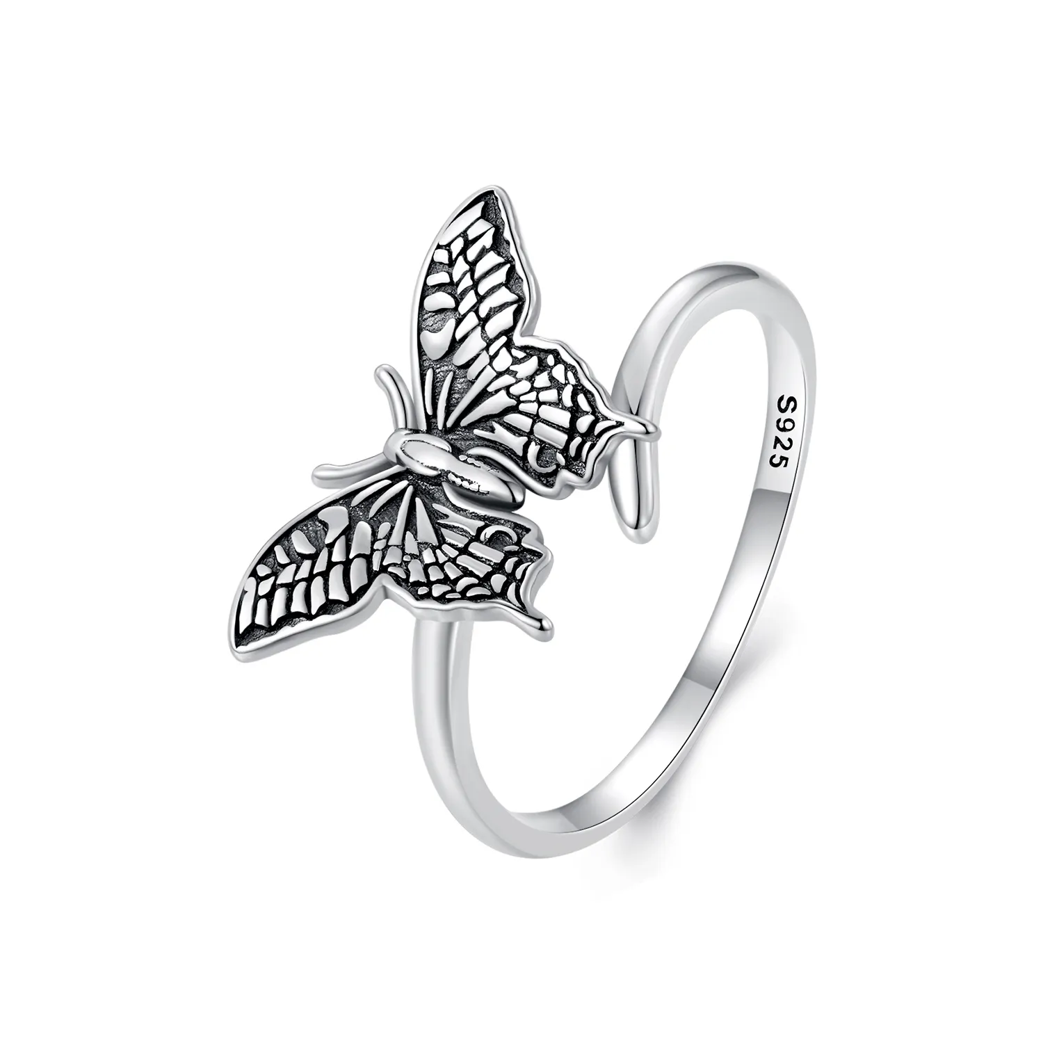 pandora style motyl otwarty pierścionek scr966 e