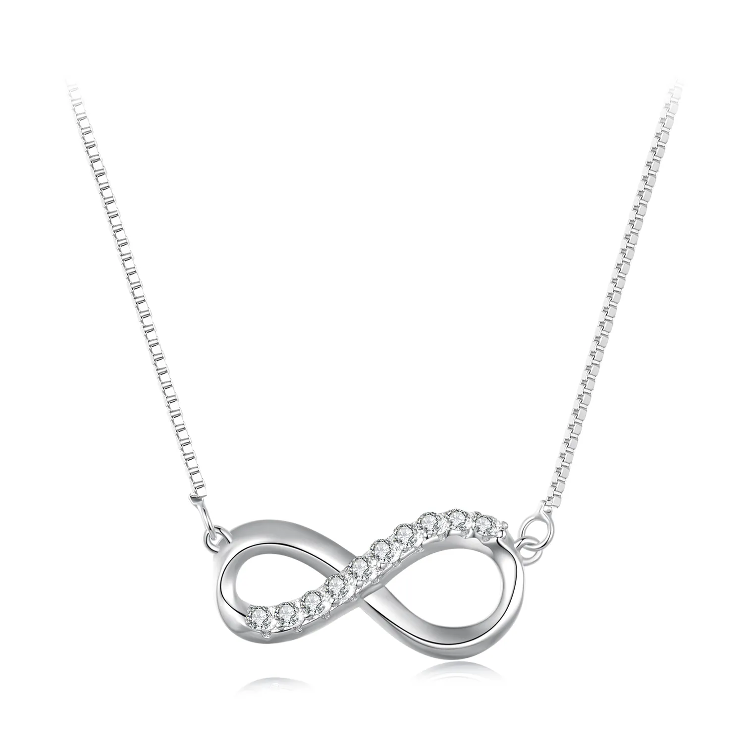pandora style naszyjnik möbius strip jedno certyfikat msn018