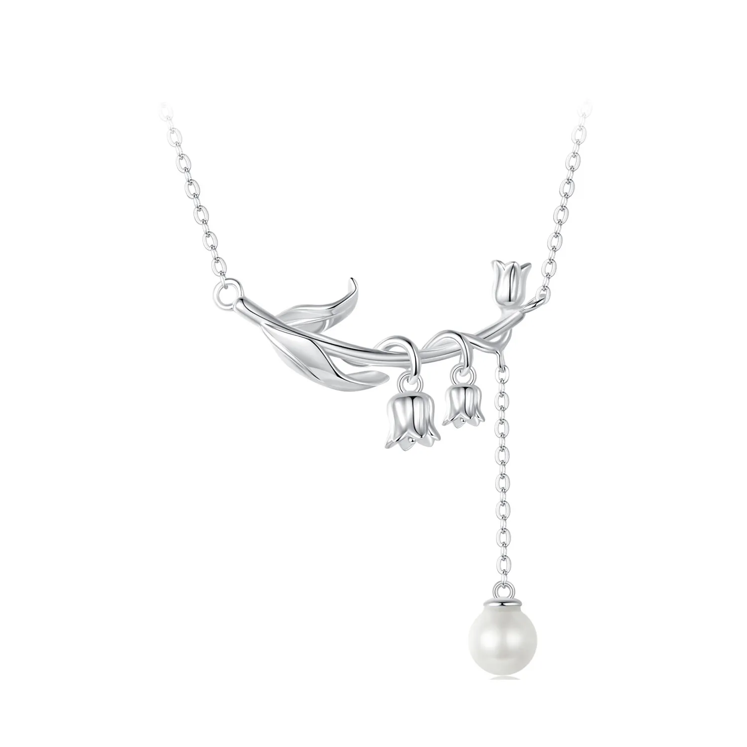 pandora style naszyjnik z lilii doliny bsn357