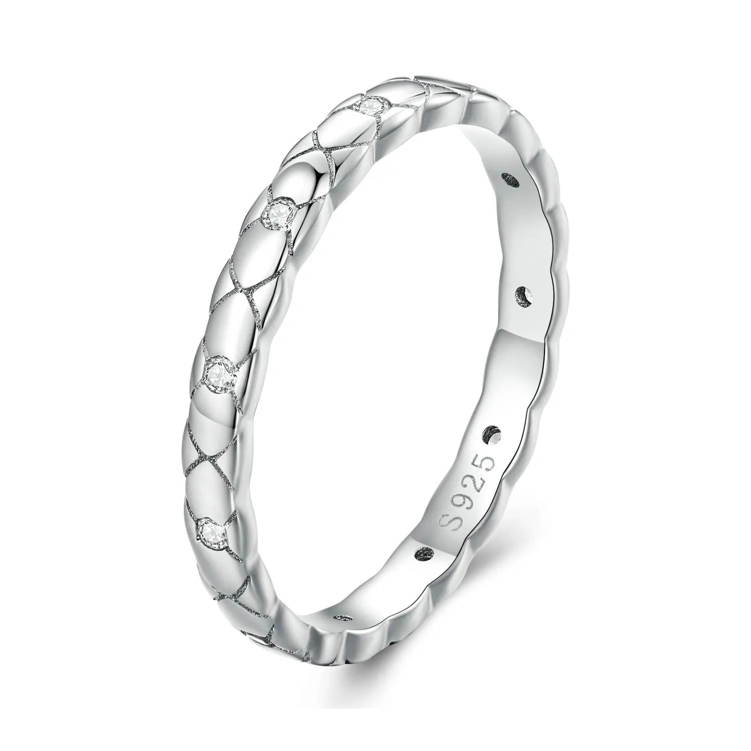 pandora style prosty jedno pierścieniowy pierścień bsr425