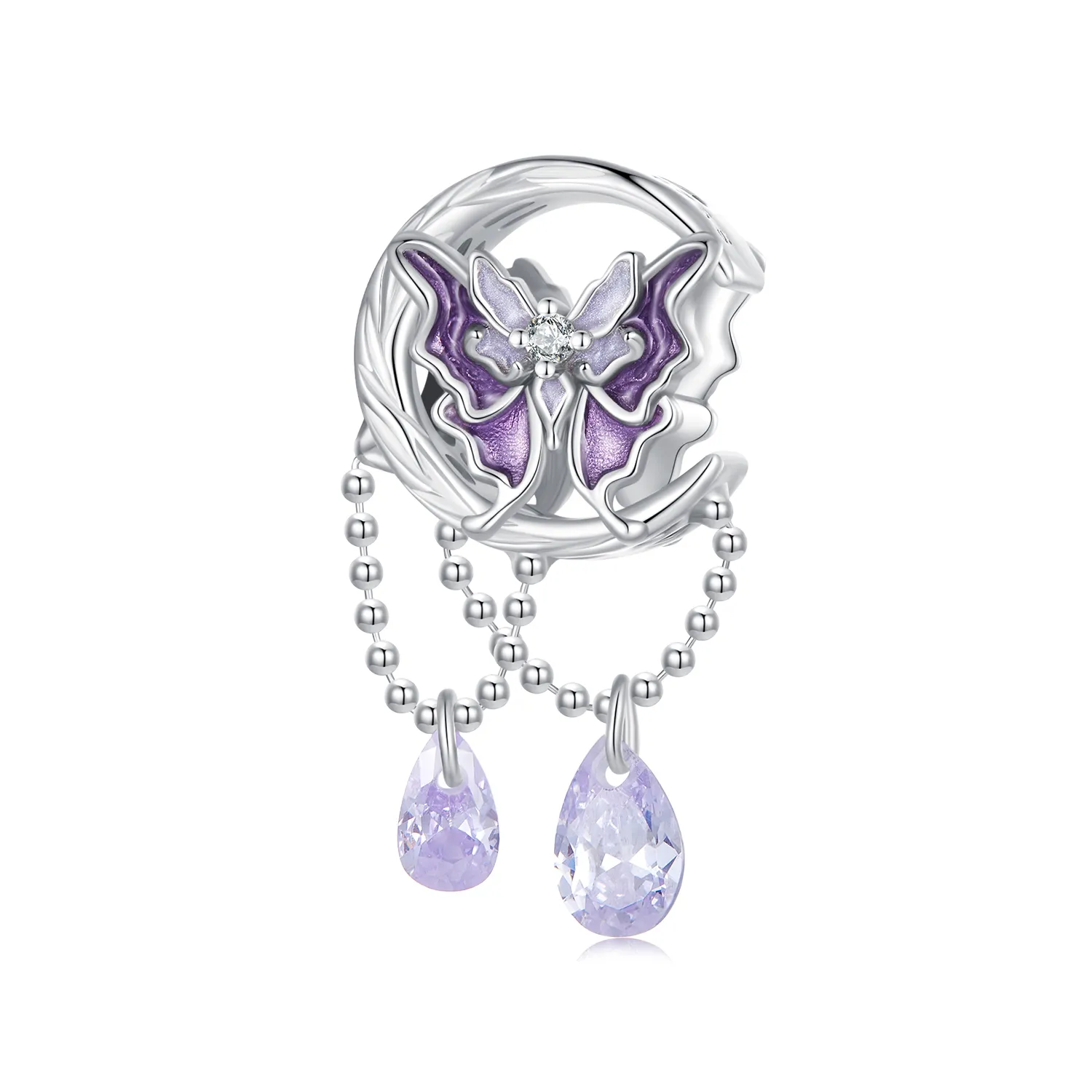pandora style kolia księżycowy motyl scc2545