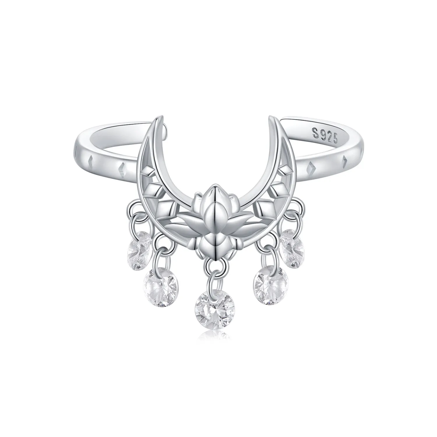 pierścień pandora style księżycowy lotos scr955