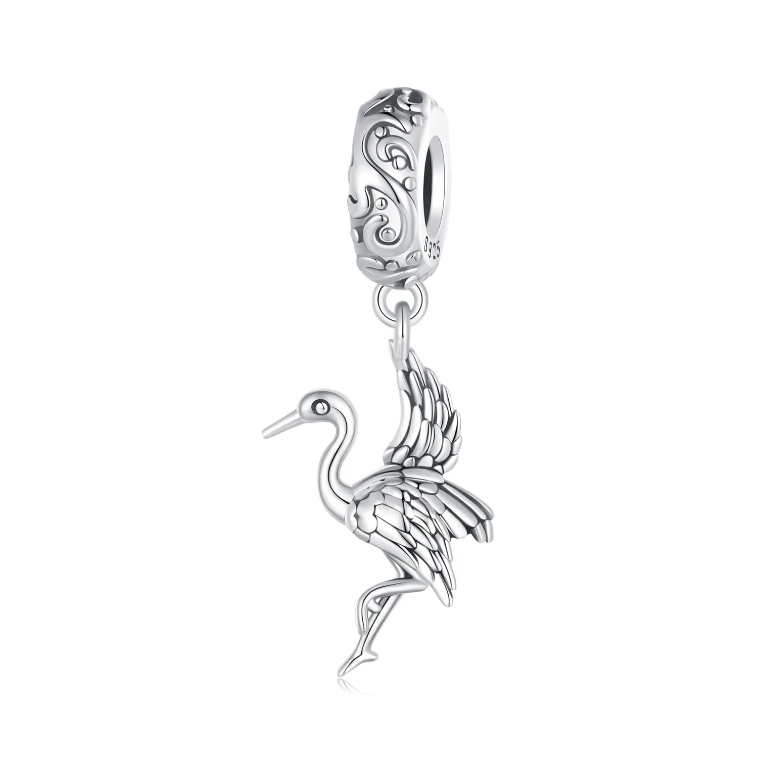styl pandora wisiorek żuraw scc2634