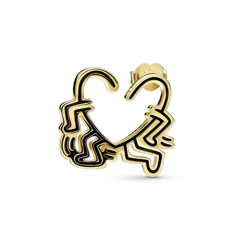 Kolczyki Keith Haring™ x Pandora Walking Heart - 262221C01