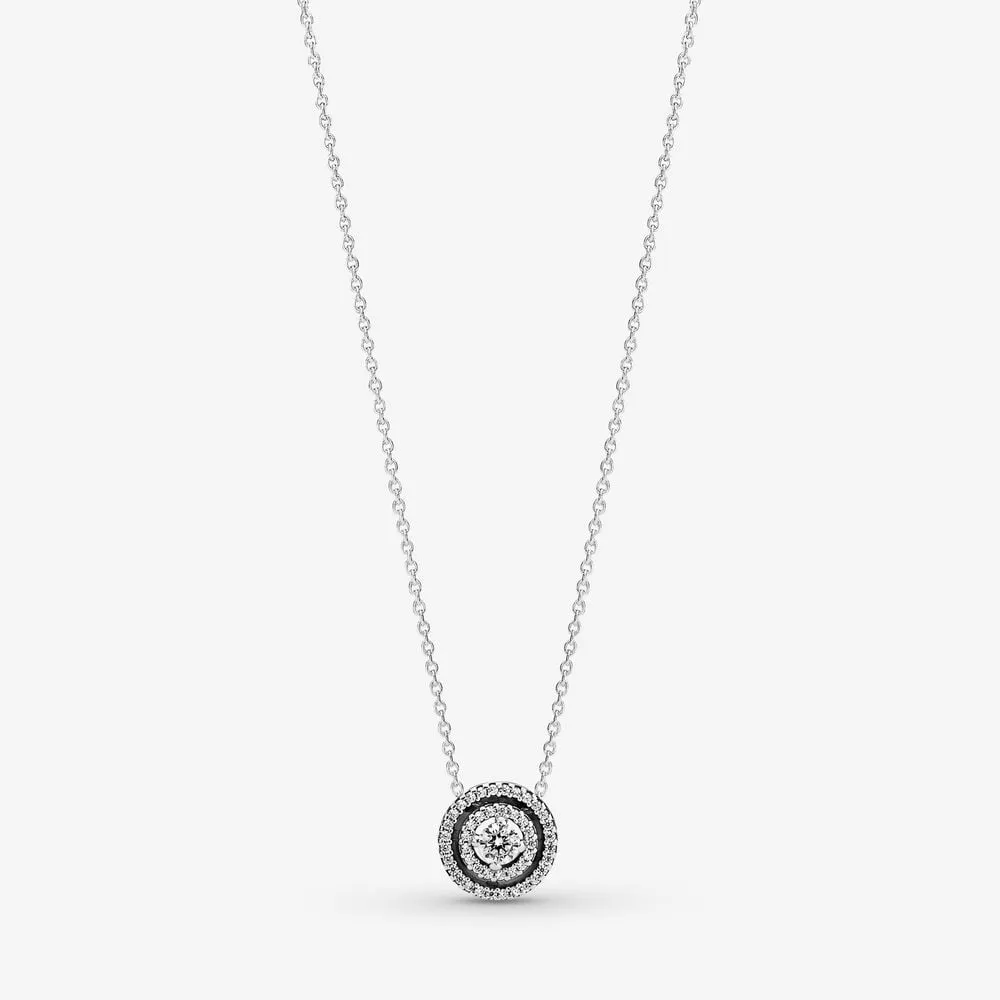 Naszyjnik Pandora Sparkling Double Halo Collier - 399414C01-45