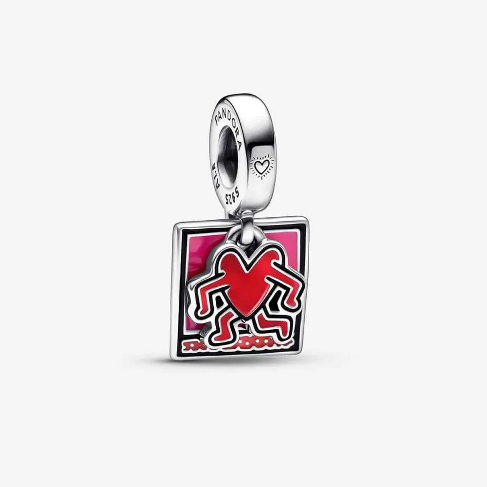 Podwójna zawieszka Keith Haring™ x Pandora Walking Heart - 792216C01