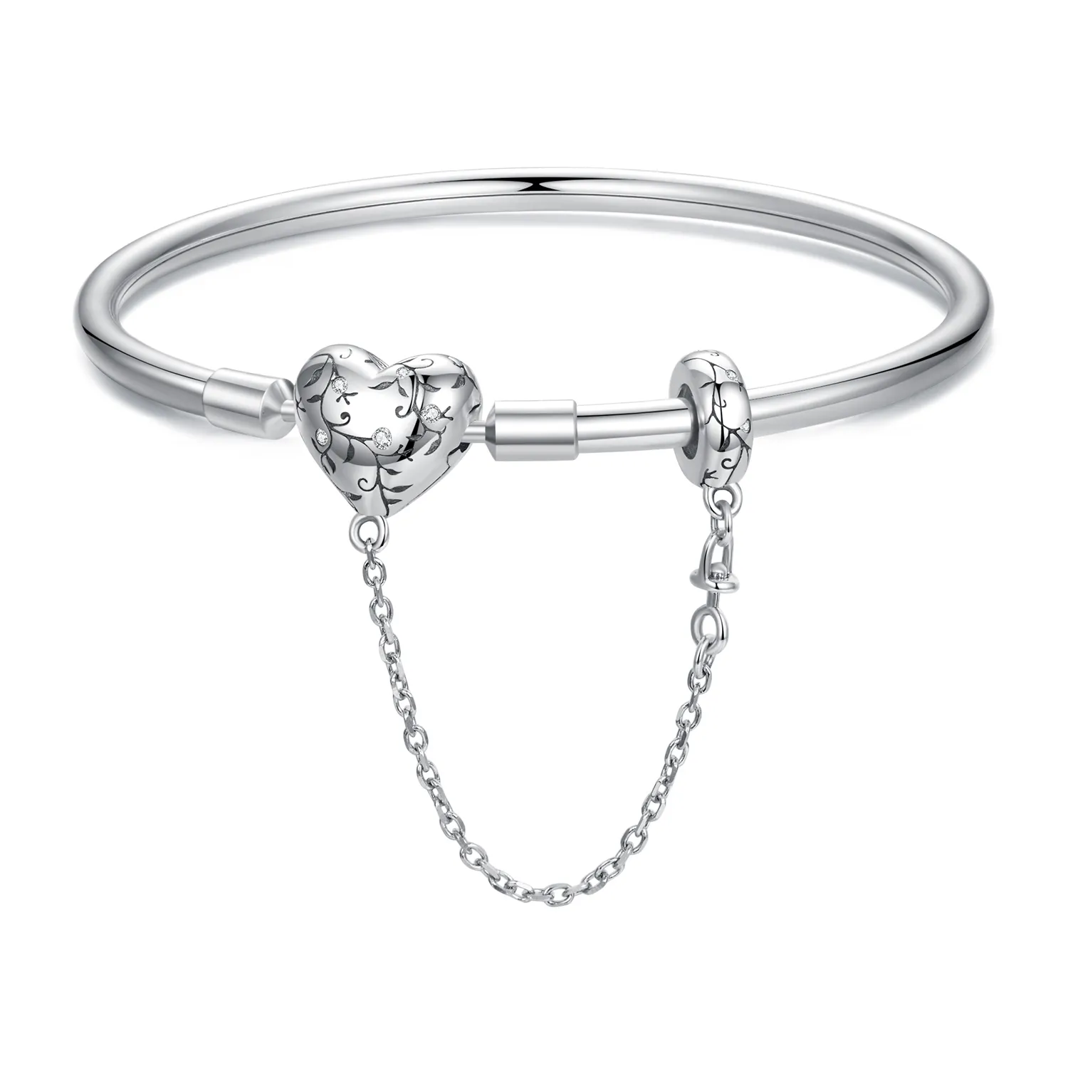 bransoletka w stylu vintage pandora w kształcie serca scb287