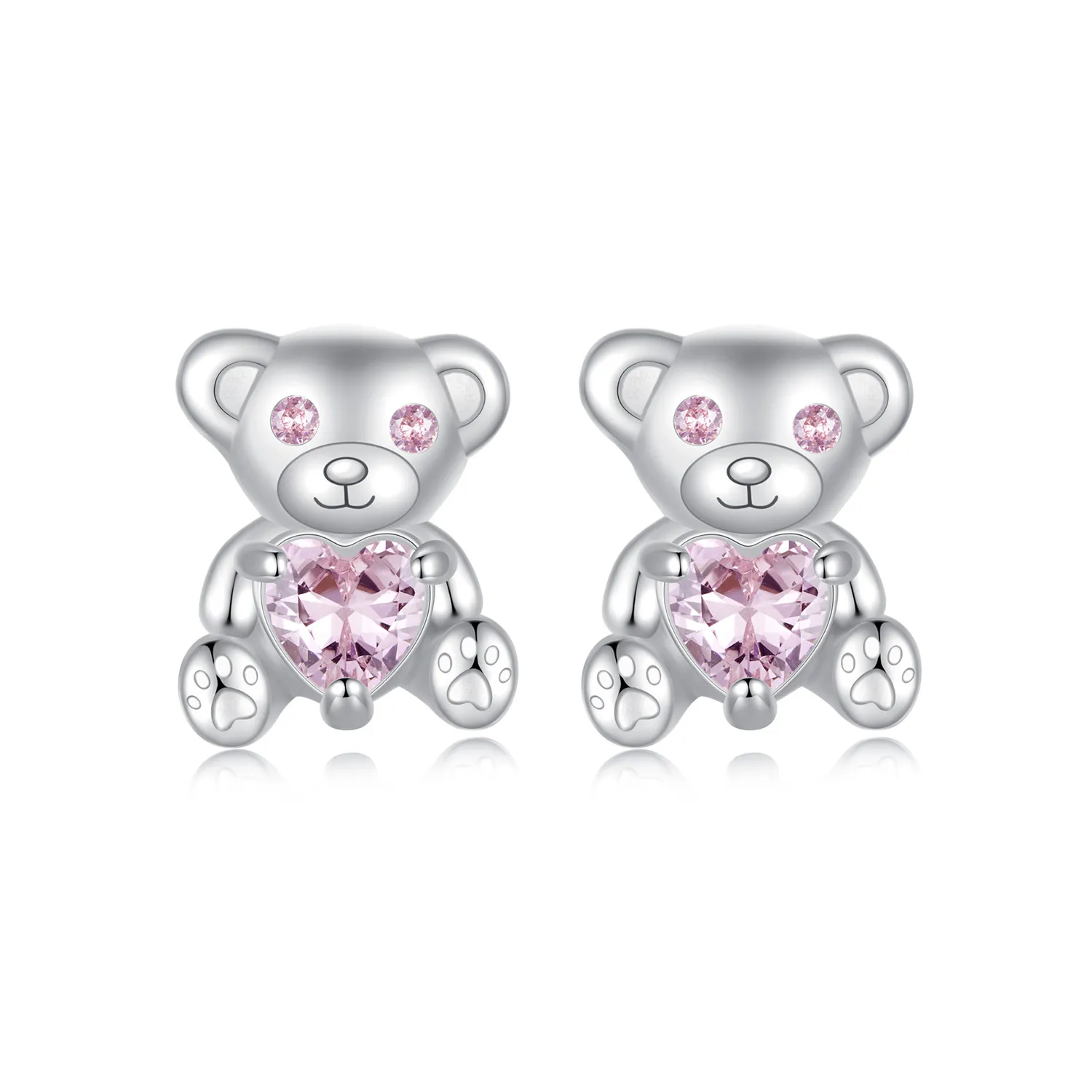 kolczyki pandora style love bear sce1774