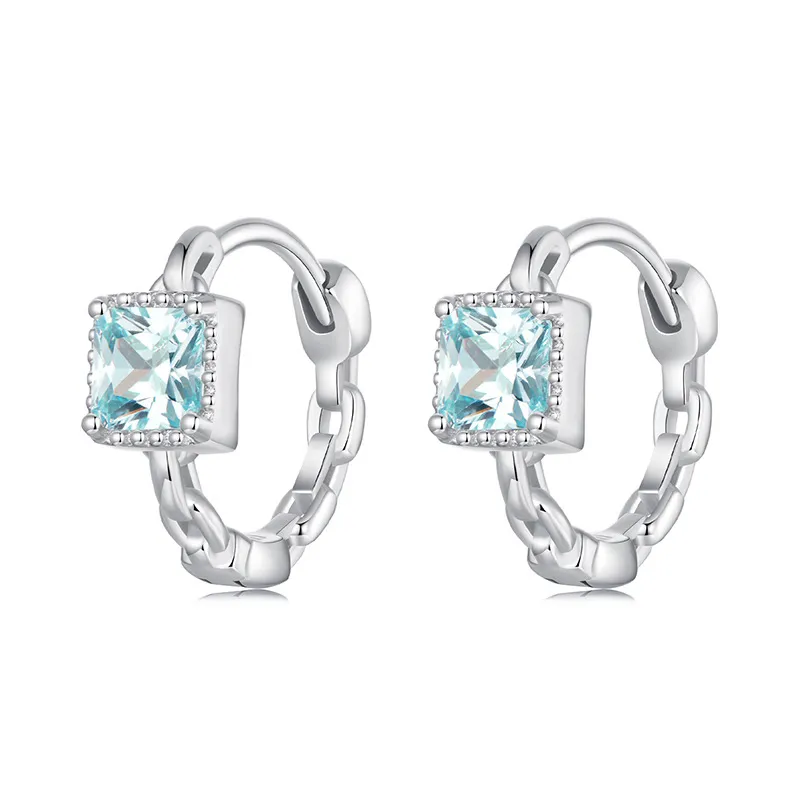 kolczyki pandora style navy princess square bse1100