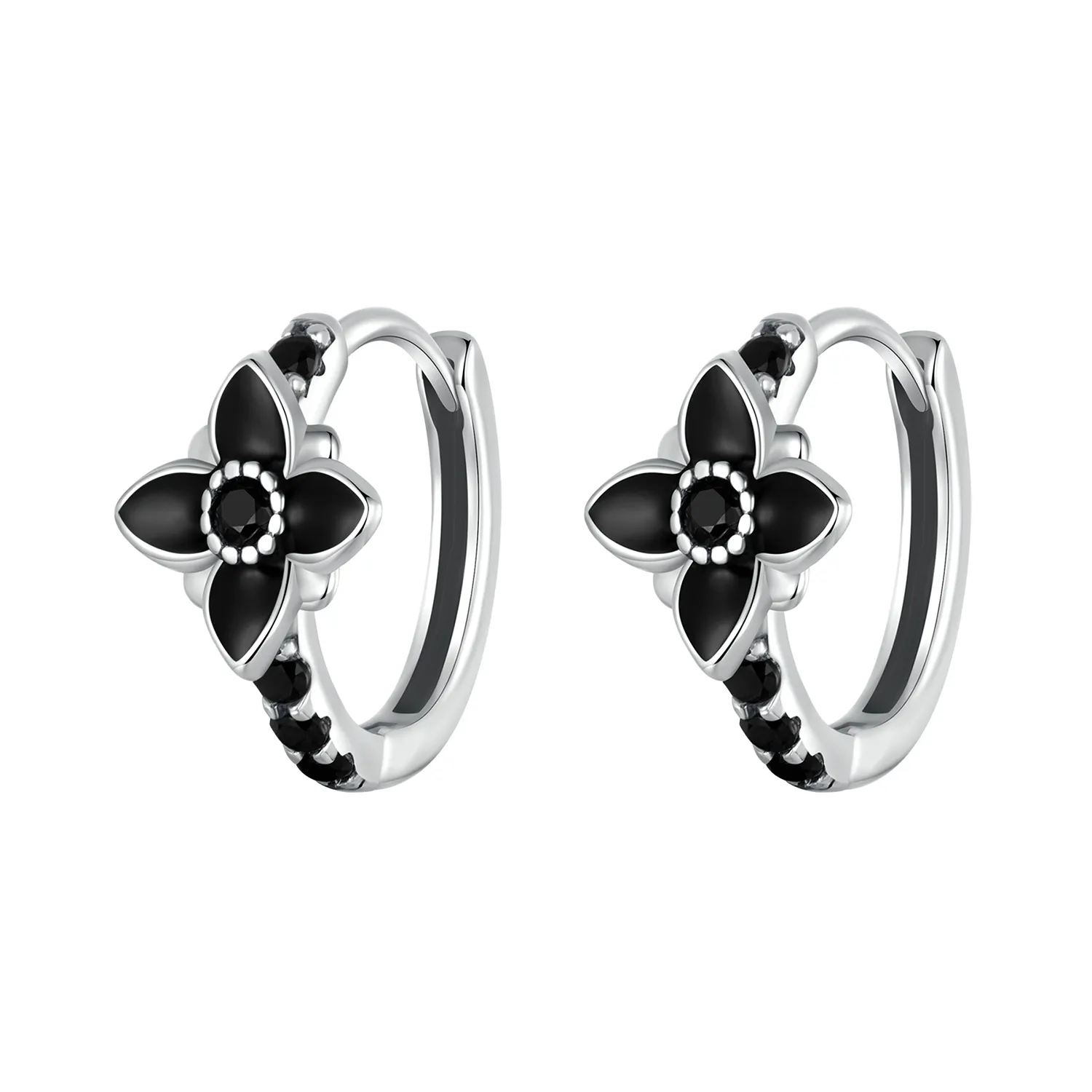 kolczyki pandora style night flower sce1801