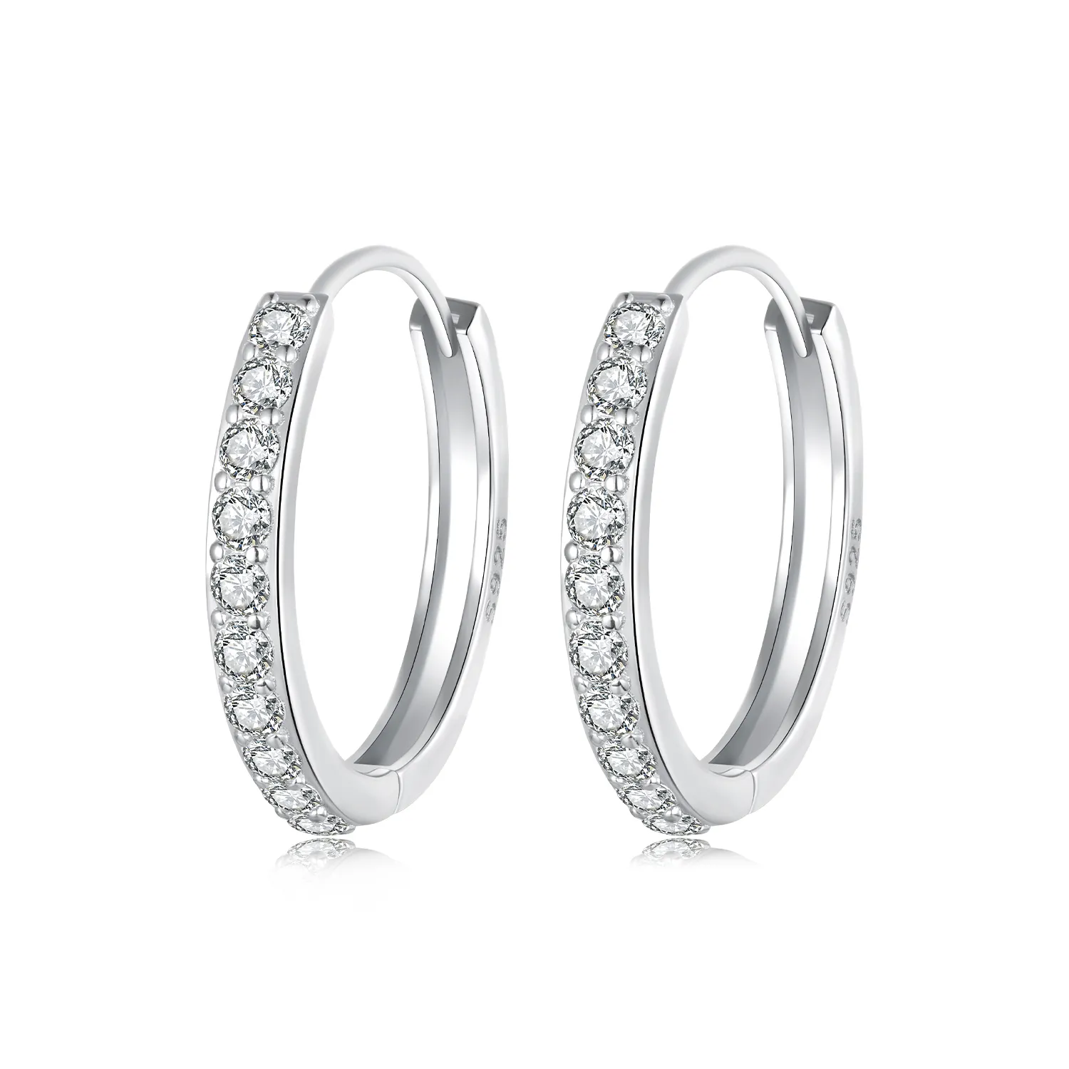 kolczyki pandora style simple ze srebra próby 925 bse1060 al