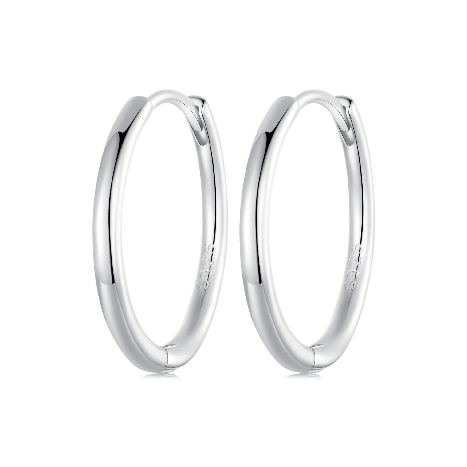 kolczyki pandora style simple ze srebra próby 925 sce1772 l