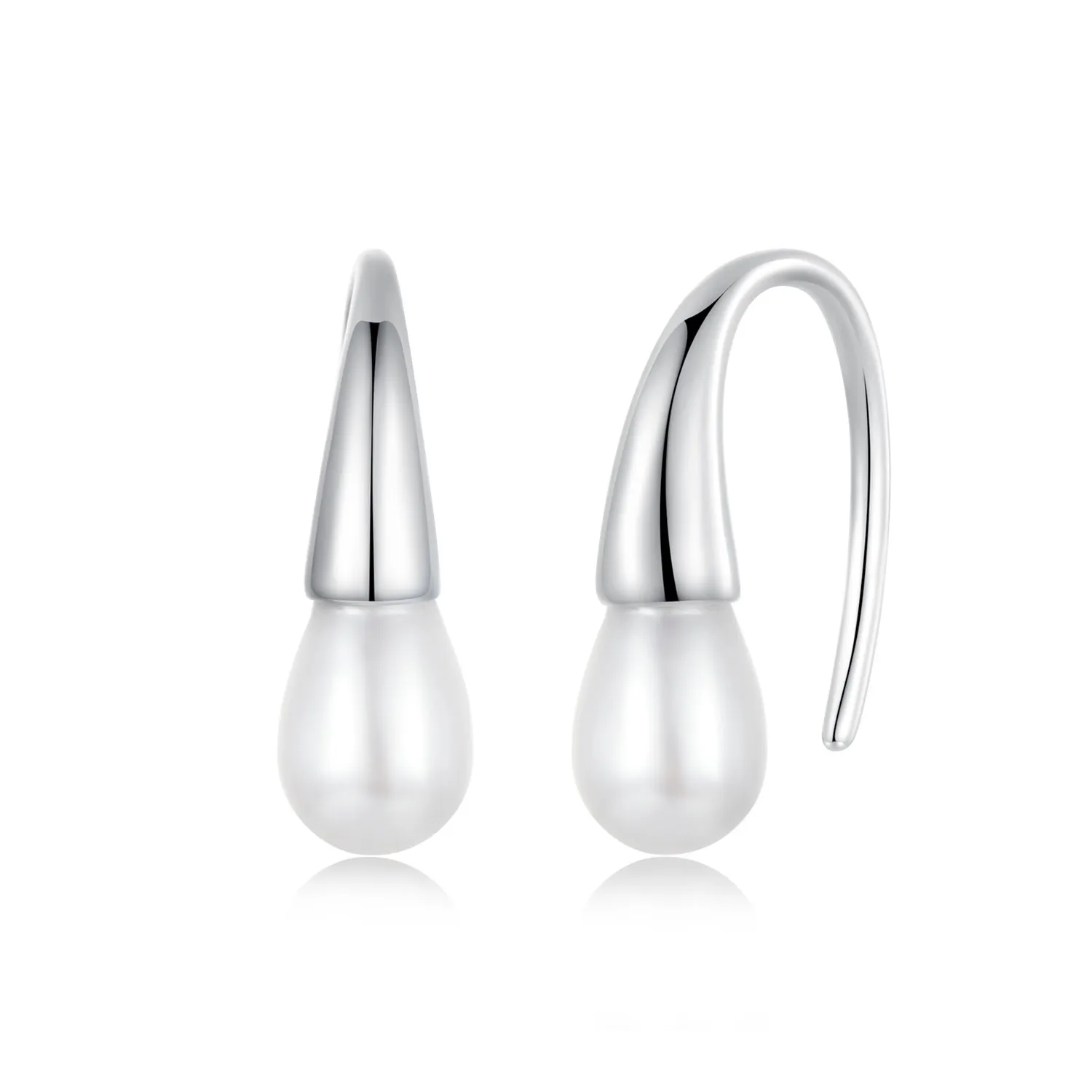 kolczyki z pereł w stylu pandora teardrop bse1054