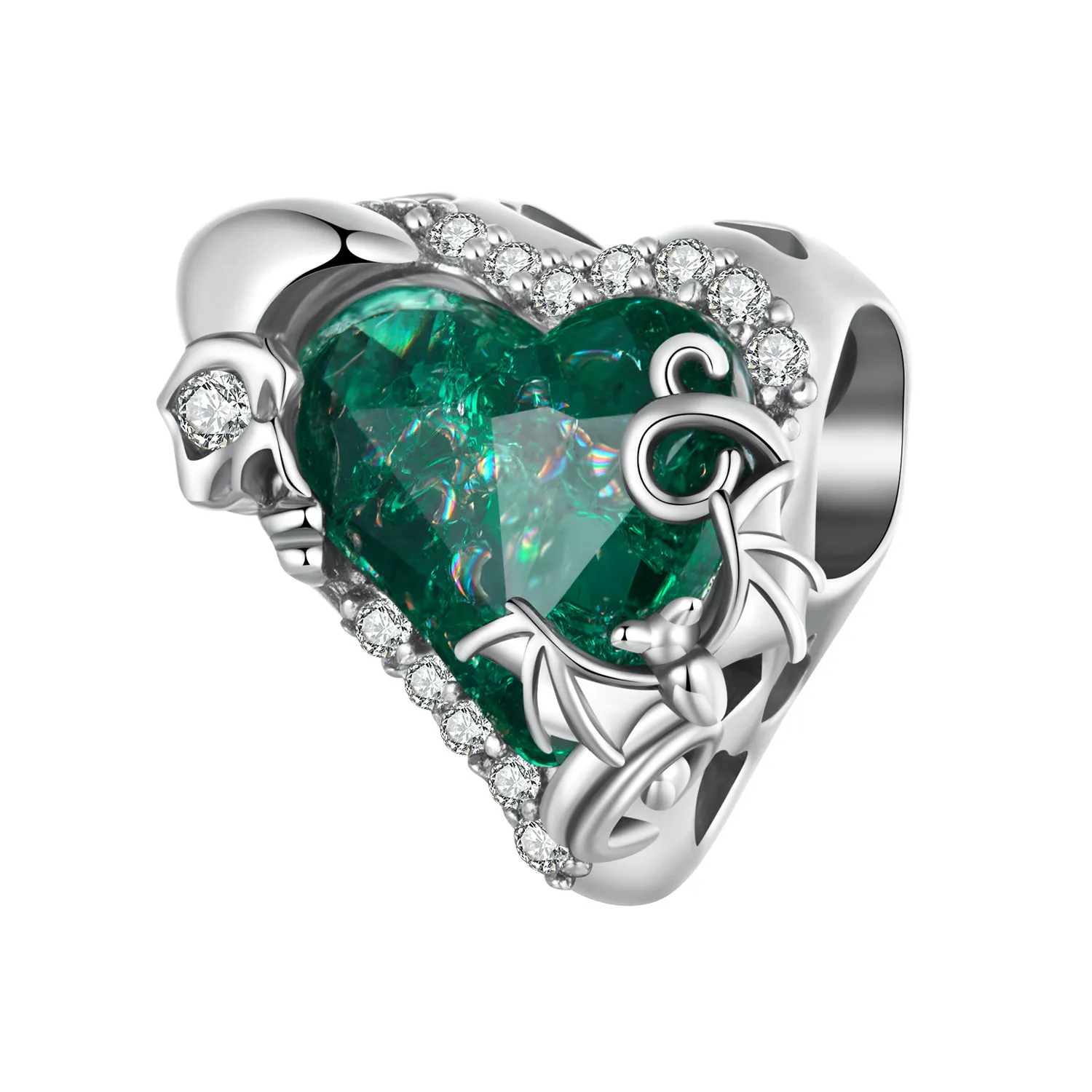 korale w kształcie serca w stylu pandora bsc1064